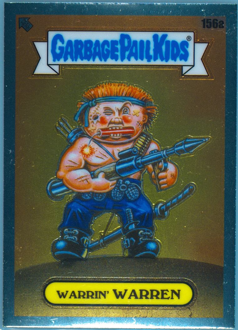 Warrin' Warren #156A PSA 10 Garbage Pail Kids card front