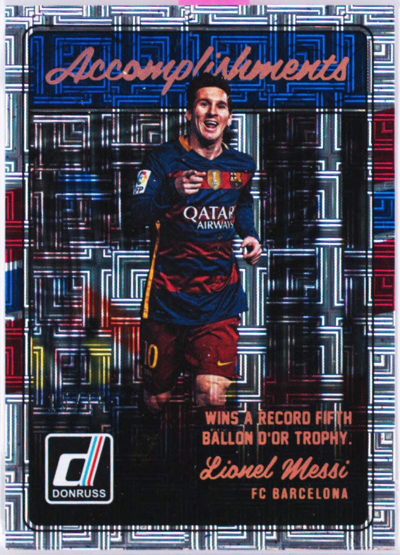 Carte Panini Lionel Messi - 2016 Donruss Soccer - FC Barcelone - Non Graduée