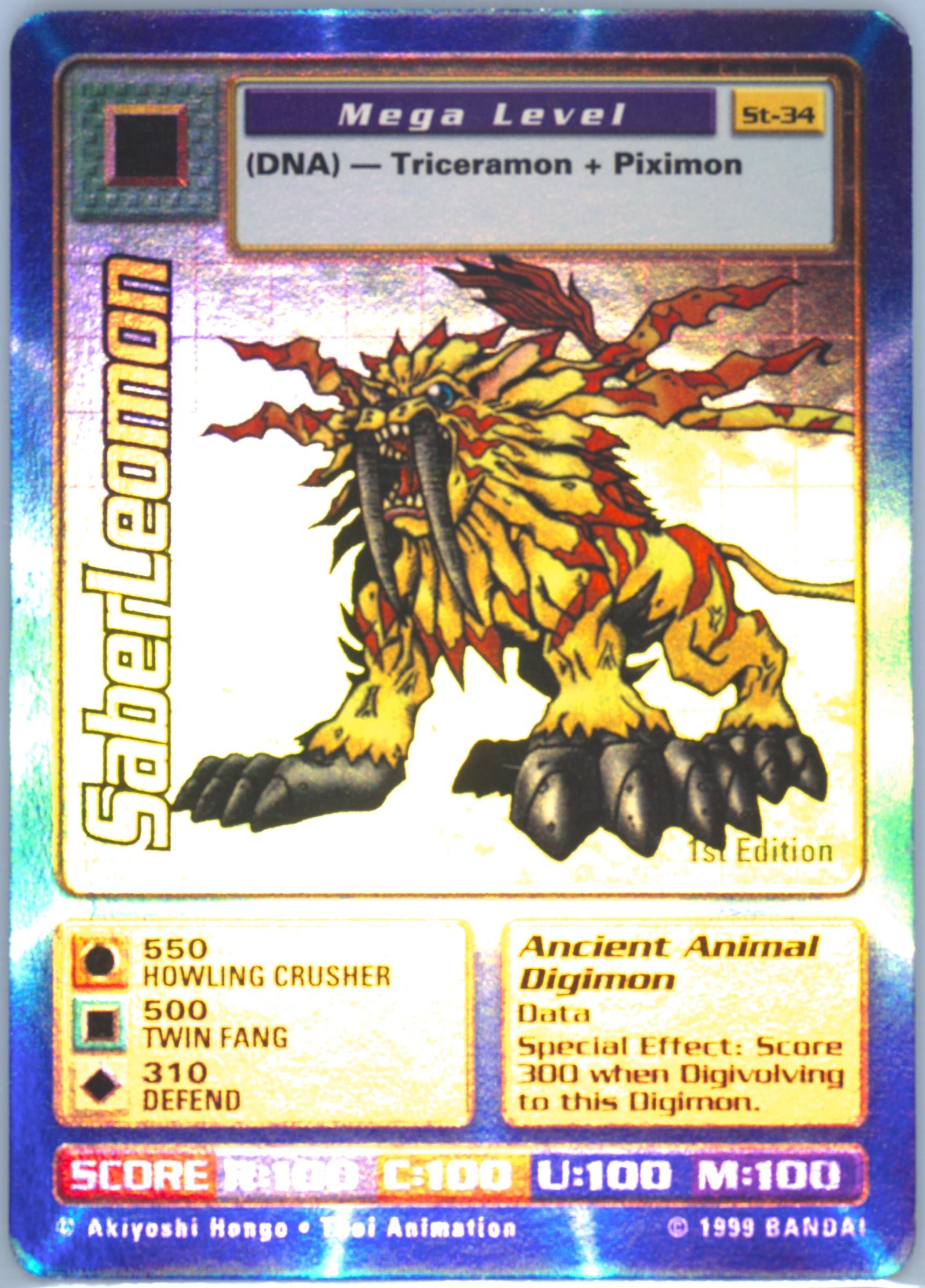saberleomon digimon card Legendary Protectors - Trading Card Game Supplies