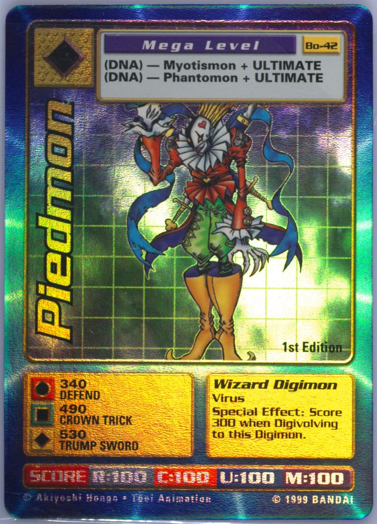 digimon piedmon card Digimon Card Ver 1.0 Piedmon BT2-080 SR Alternative Art – Brokenvase Games main image 0