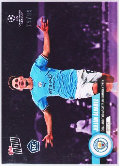 topps now Julian Alvarez UCL 014 アルバレス 2022-23 Topps Now