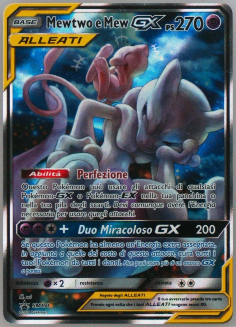 Full Art/Mewtwo E Mew GX - Sm Promos