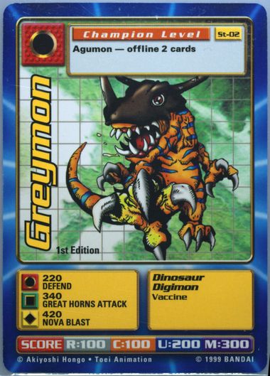 Auction Prices Realized Tcg Cards 2000 DIGIMON DIGI-BATTLE