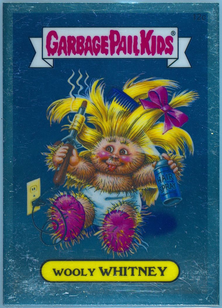 2013 Topps Garbage Pail Kids Chrome Series 1 #12c Wooly Whitney front