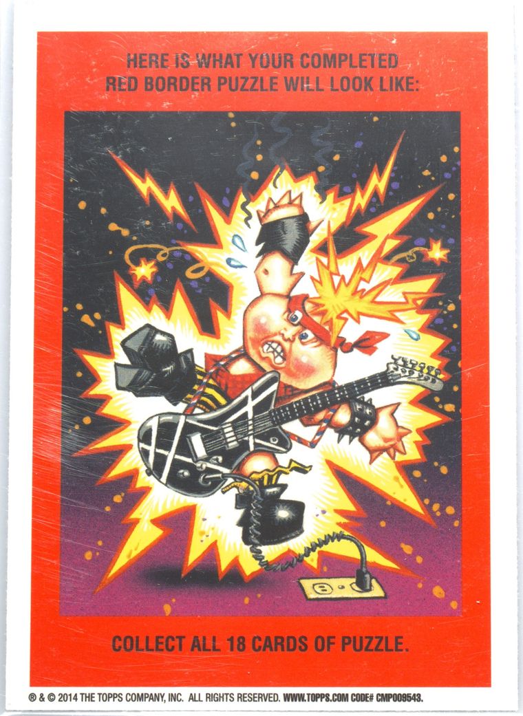 2014 Topps Garbage Pail Kids Chrome Series 2-C Variations #48c Tonguey Teddy front
