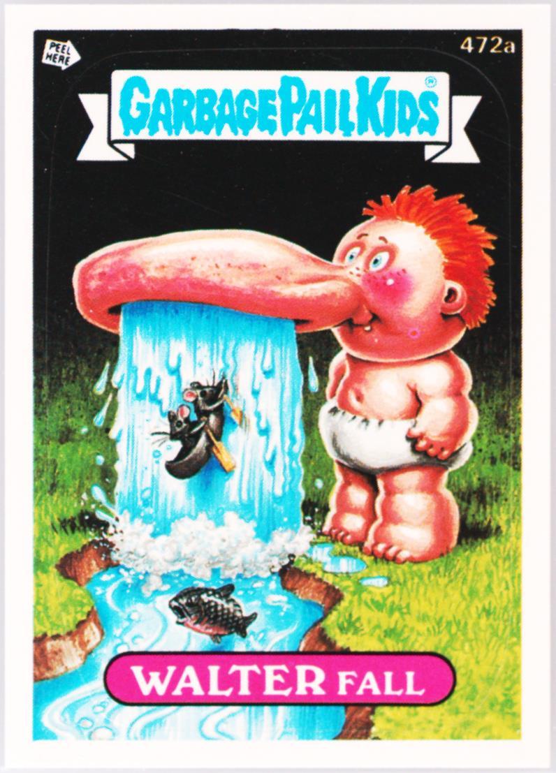 1988 Topps Garbage Pail Kids Original Series 12 Complete Puzzle #472a Walter Fall front