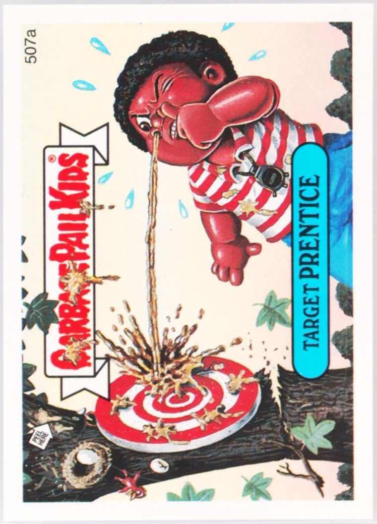 1988 Topps Garbage Pail Kids Original Series 13 Complete Puzzle Back #507a Target Prentice front