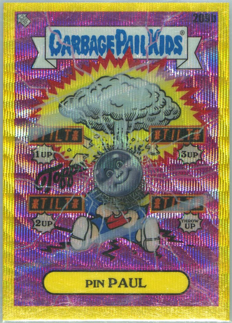 Pin Paul #209b Yellow Wave Refractor