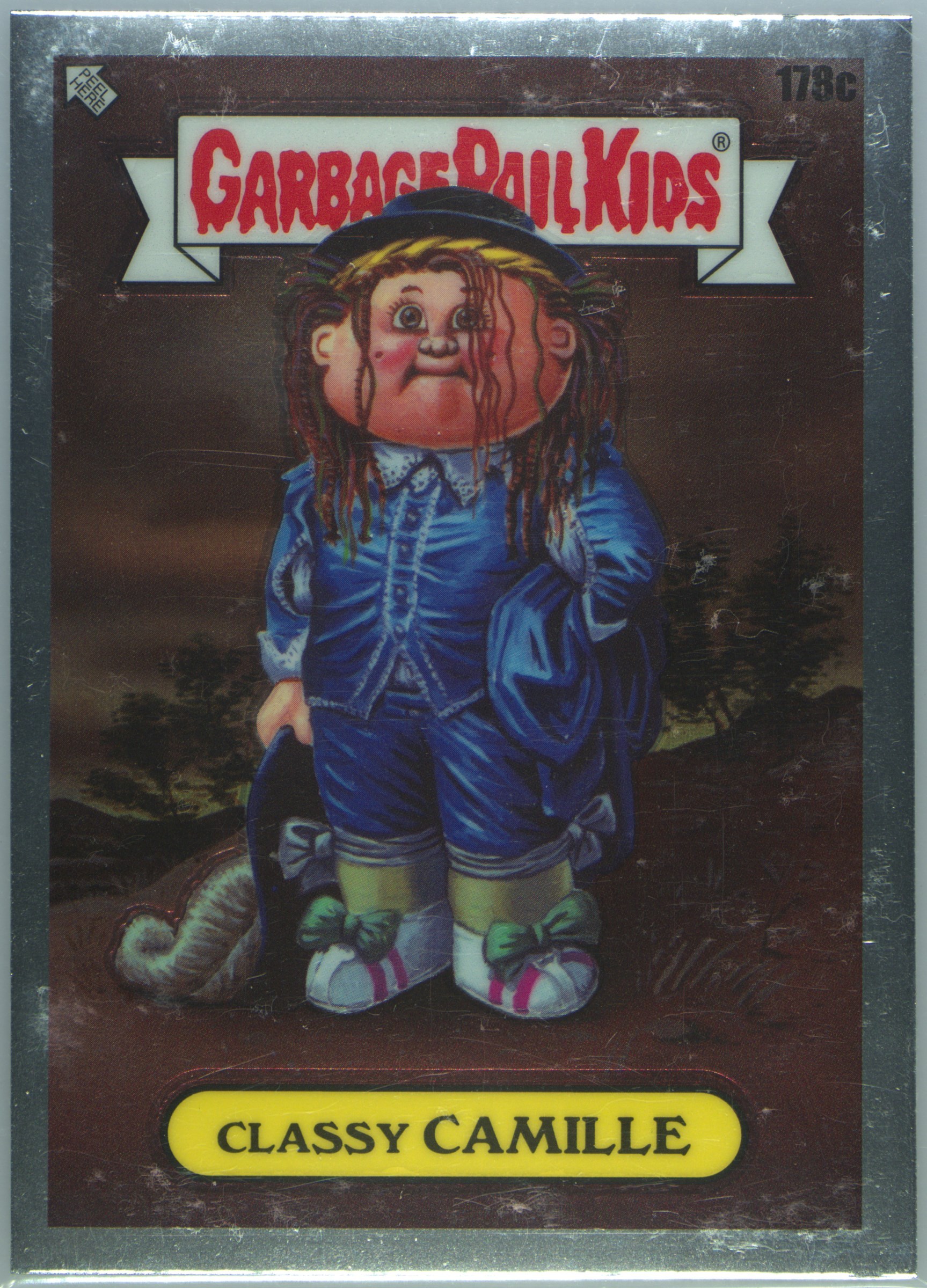 2022 Topps Garbage Pail Kids Chrome #178c Classy Camille front