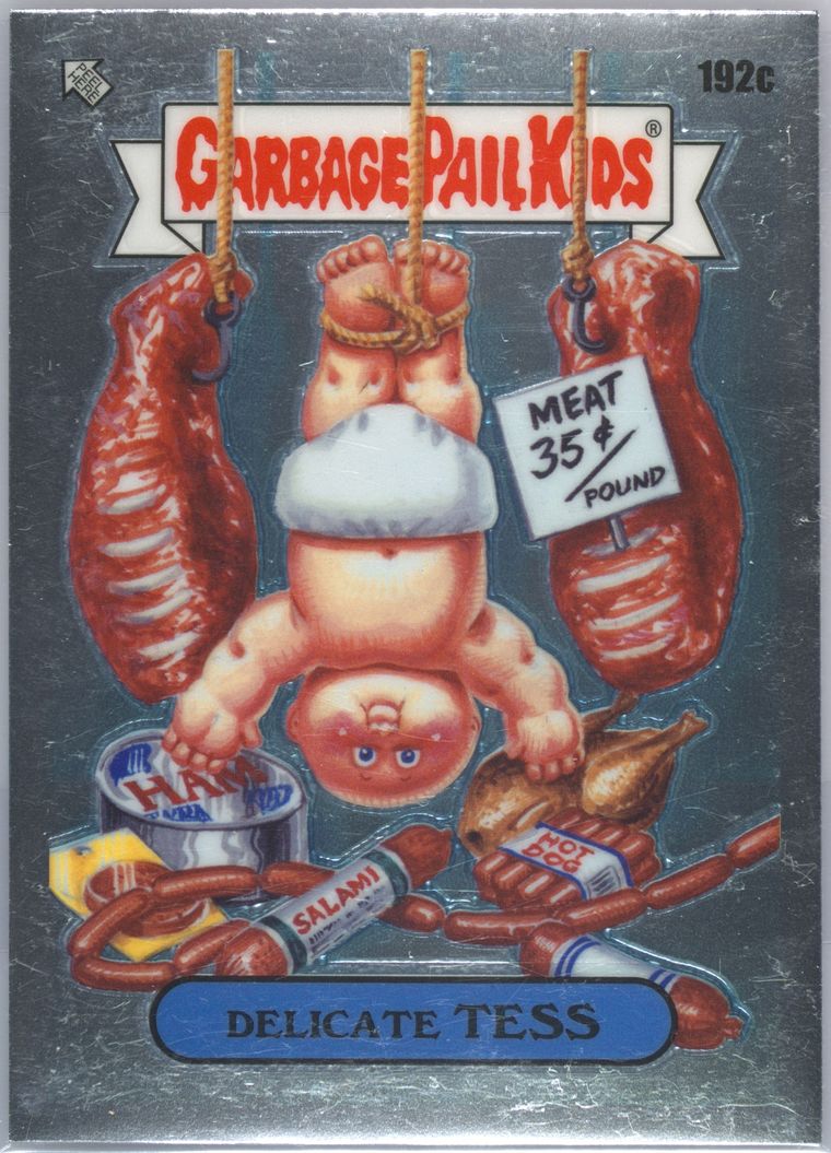 2022 Topps Garbage Pail Kids Chrome #192c Delicate Tess front