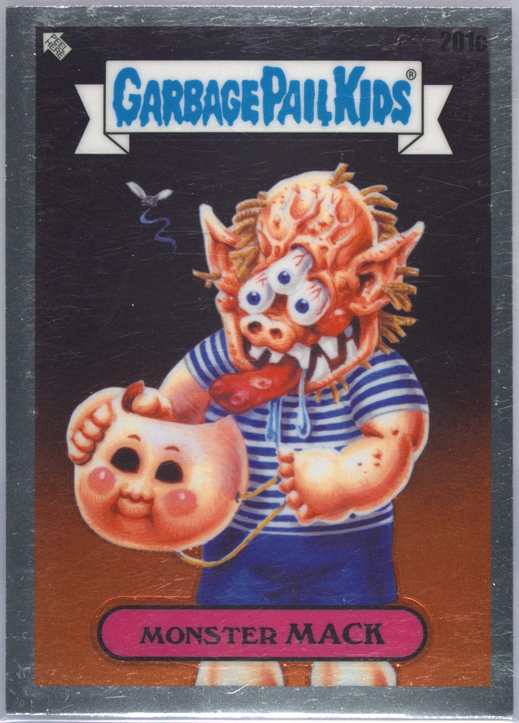 2022 Topps Garbage Pail Kids Chrome #201c Monster Mack front