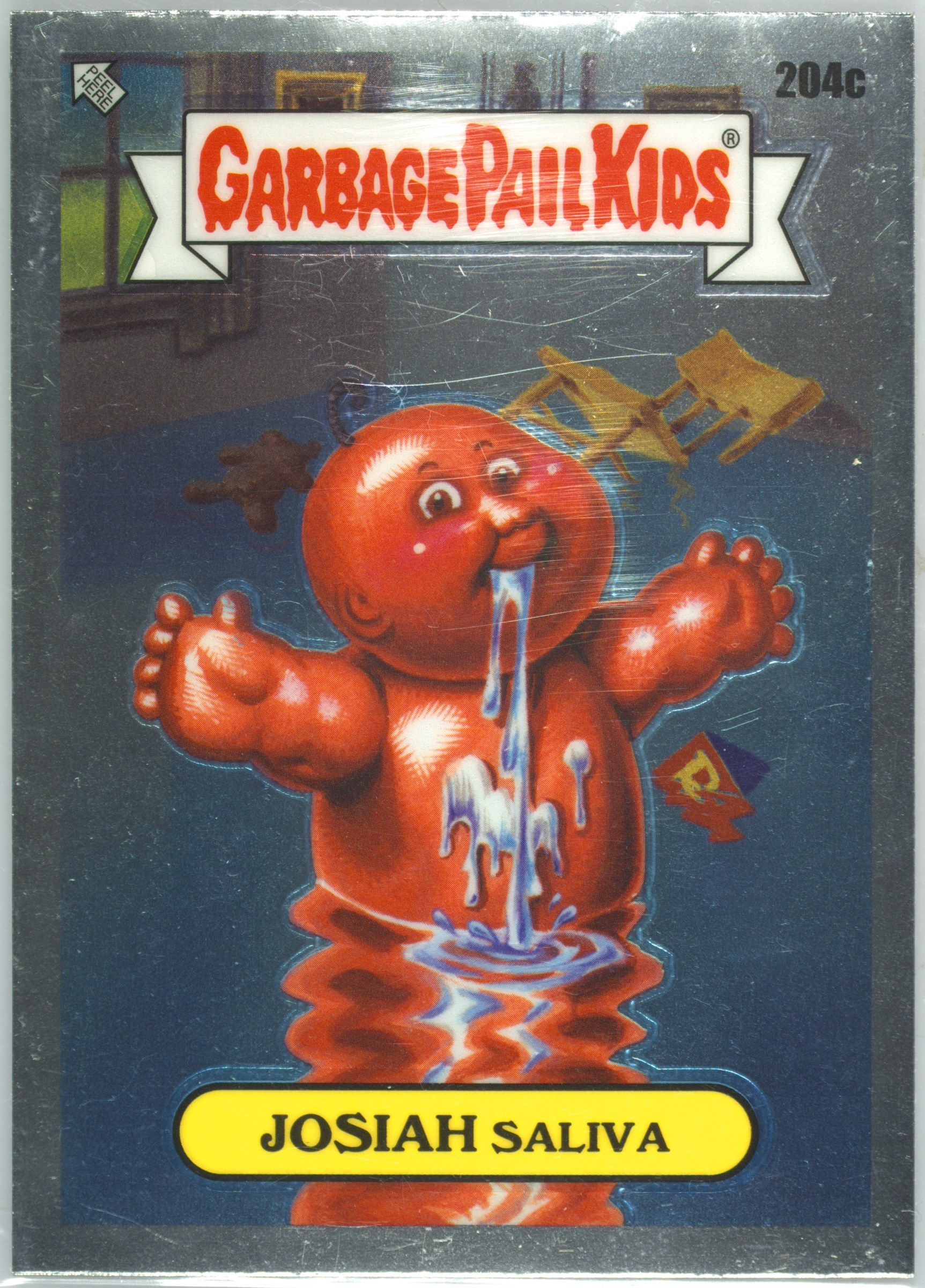2022 Topps Garbage Pail Kids Chrome #204c Josiah Saliva front