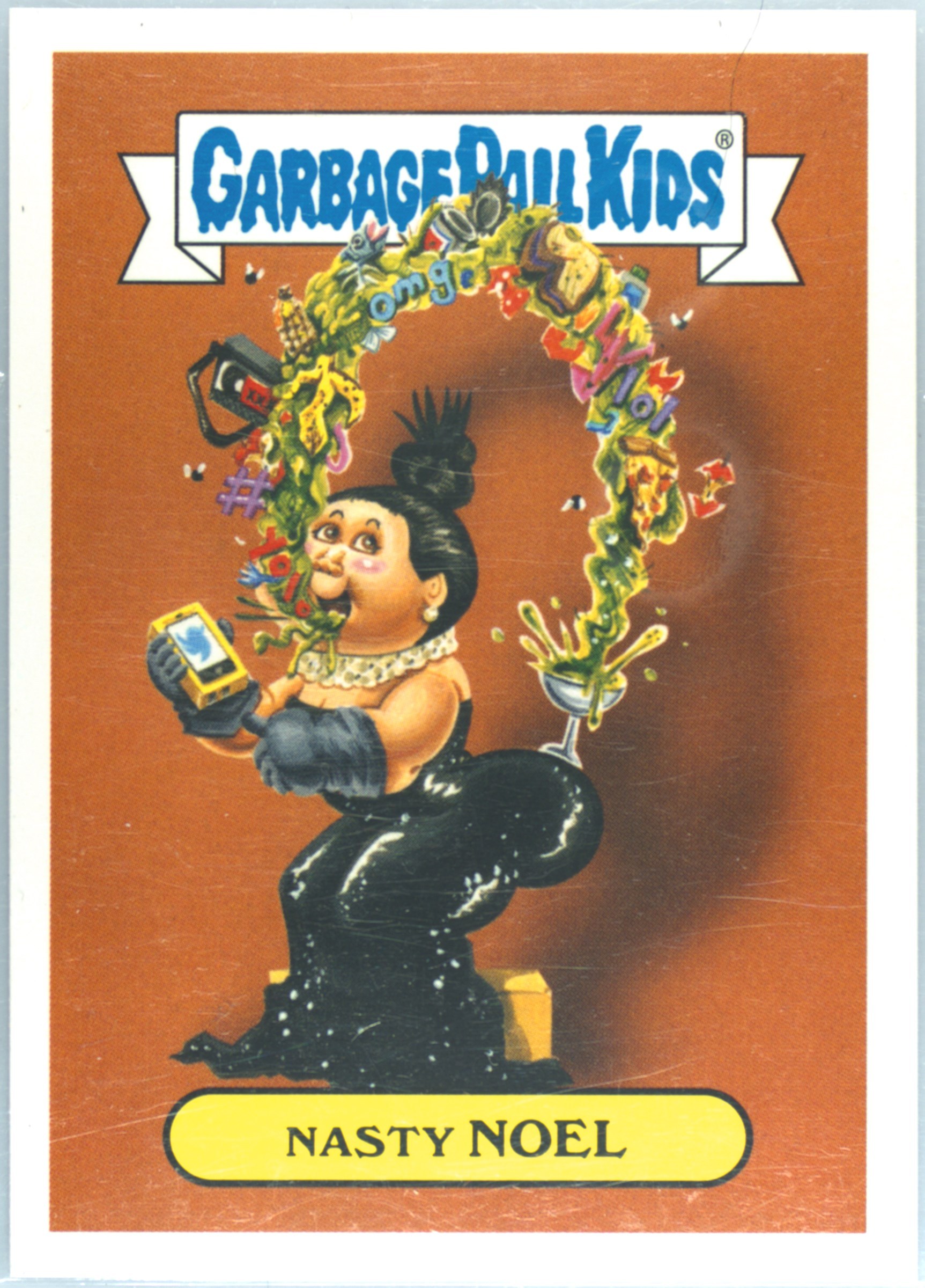 Nasty Noel #1B PSA 9 Garbage Pail Kids card front