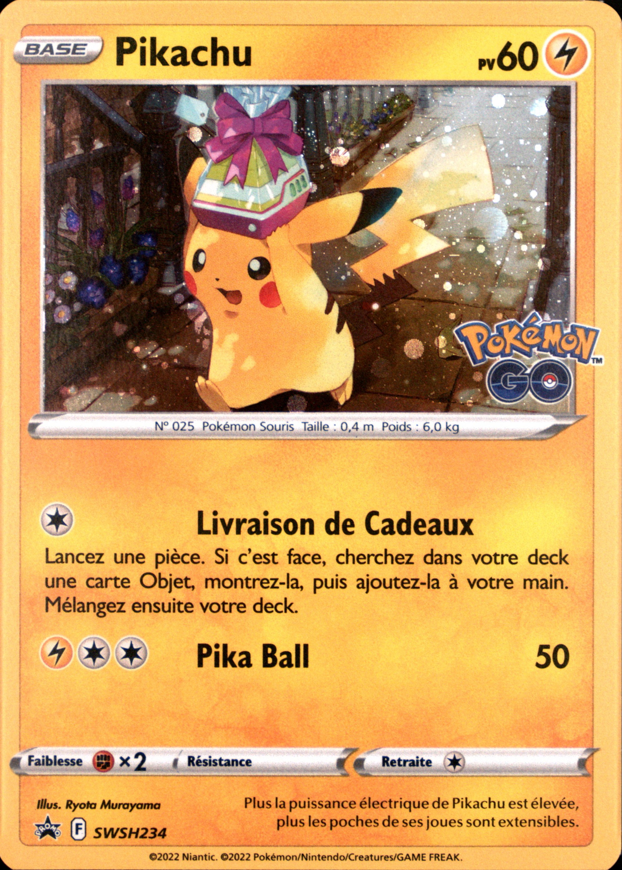 pikachu with hat pokémon go card Pikachu - 027/078 - Pokemon Go main image 0