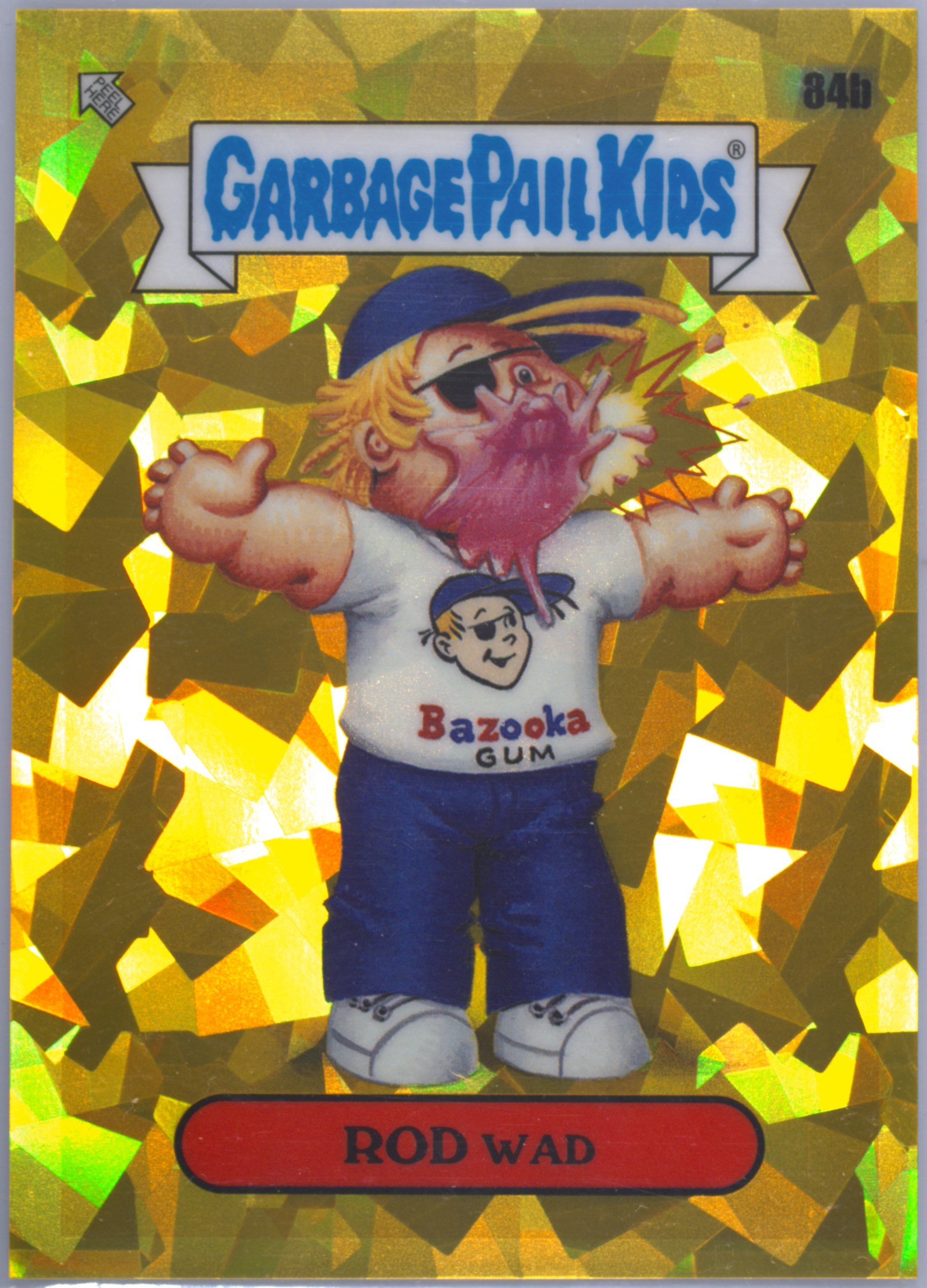 2021 Topps Garbage Pail Kids Sapphire Edition Gold #84b Rod Wad front