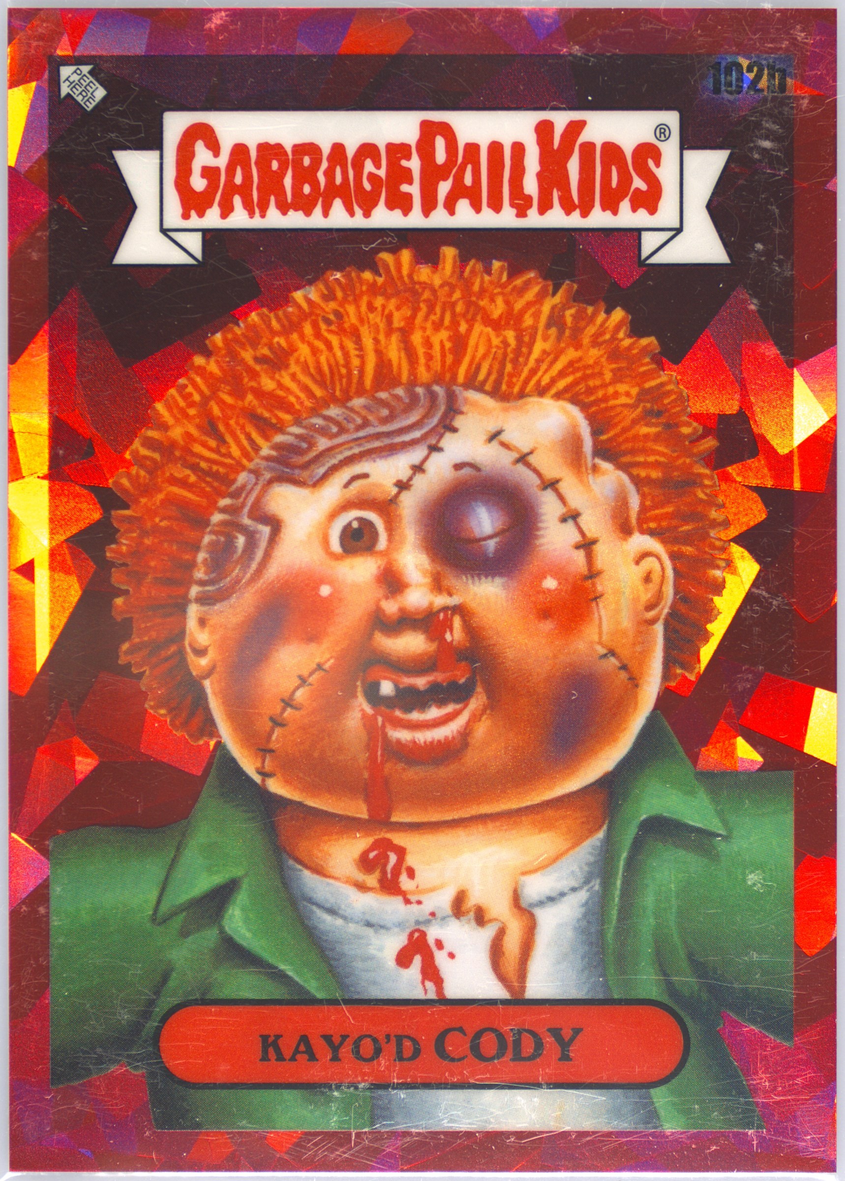 2021 Topps Garbage Pail Kids Sapphire Edition Red #102b Kayo'D Cody front