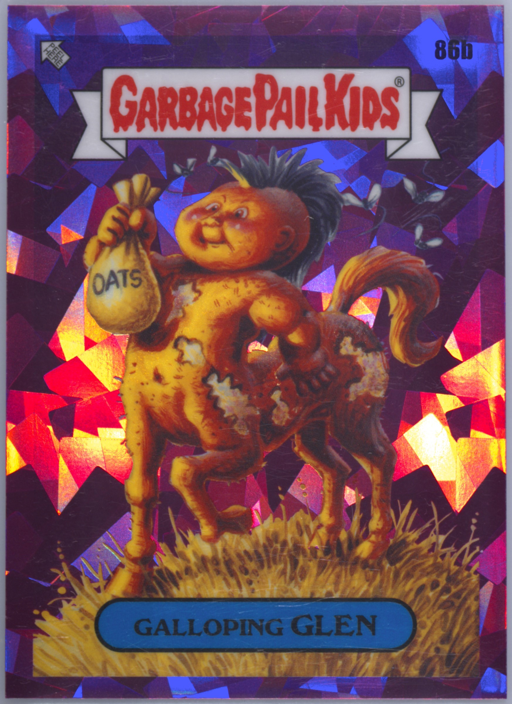 2021 Topps Garbage Pail Kids Sapphire Edition Fuchsia #86b Galloping Glen front