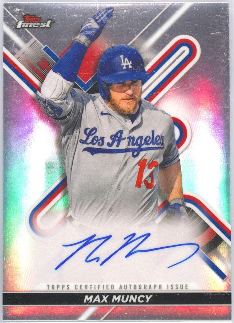 2022 Topps Finest Max Muncy Refractor Auto ドジャース マックス 