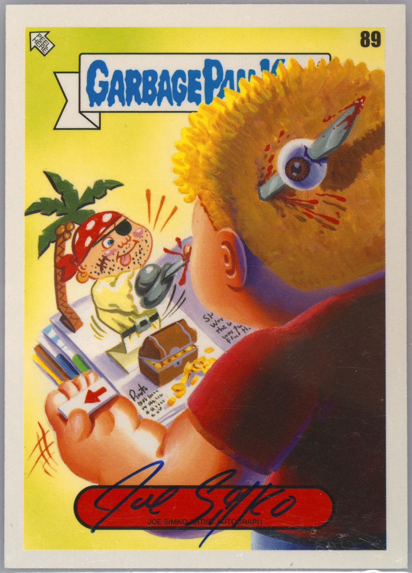 2022 Topps Garbage Pail Kids Artist Autograph #89 Joe Simko front