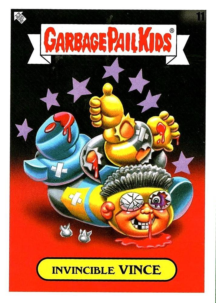 2022 Topps Garbage Pail Kids Book Worms Gross Adaptations #11 Invincible Vince front
