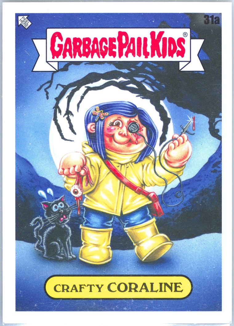 2022 Topps Garbage Pail Kids Book Worms #31a Crafty Coraline front