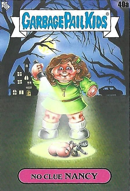 2022 Topps Garbage Pail Kids Book Worms #40a No Clue Nancy front