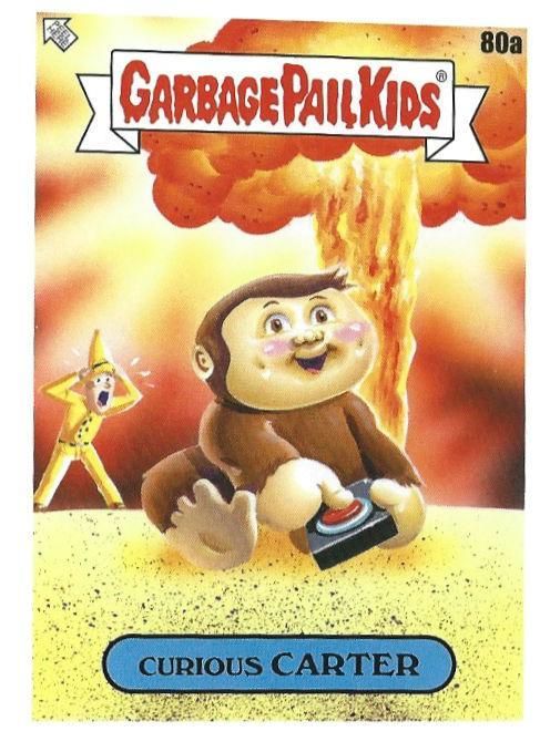 2022 Topps Garbage Pail Kids Book Worms #80a Curious Carter front