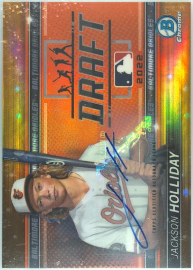 ジャクソン ホリデー 直筆サイン 2022 Bowman Draft PSA9 Auction Prices Realized Baseball Cards 2022 BOWMAN DRAFT