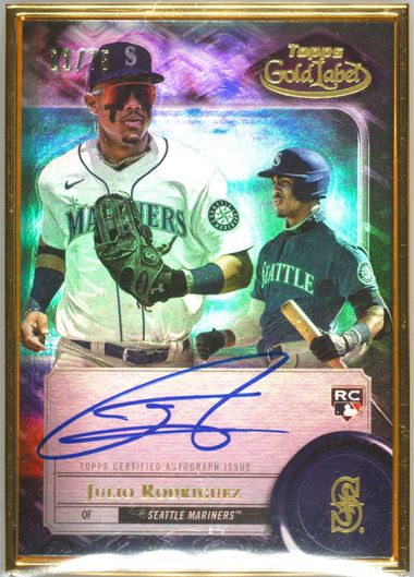 スポーツ選手 julio rodriguez topps gold label MLB RC 2022 Topps Gold Label Class 2 RC Julio Rodriguez | eBay