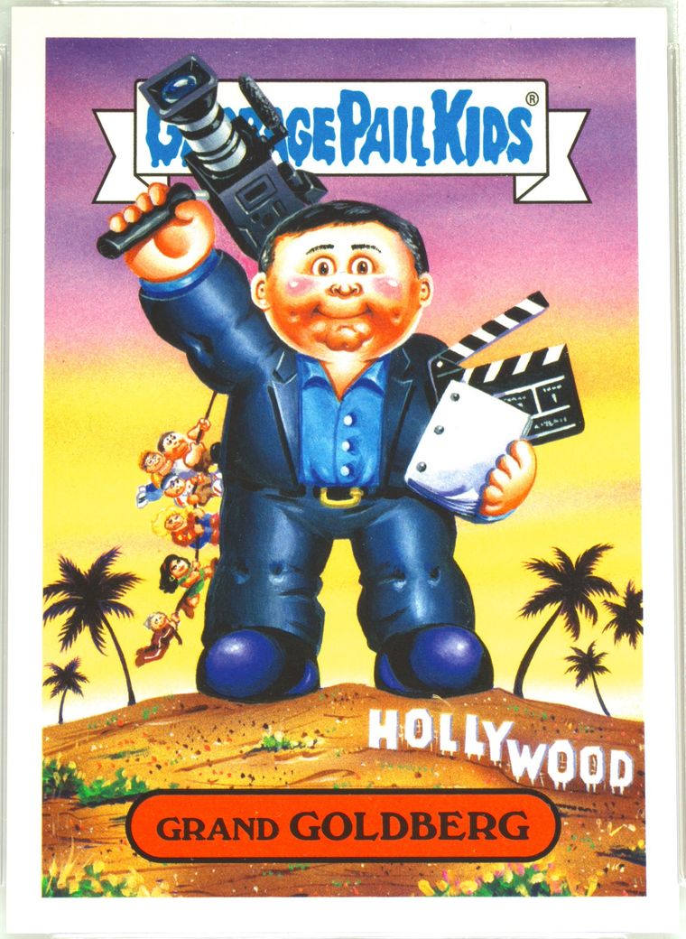 2018 Topps Garbage Pail Kids Series 1 80's Sitcom Stickers #1b Grand Goldberg front