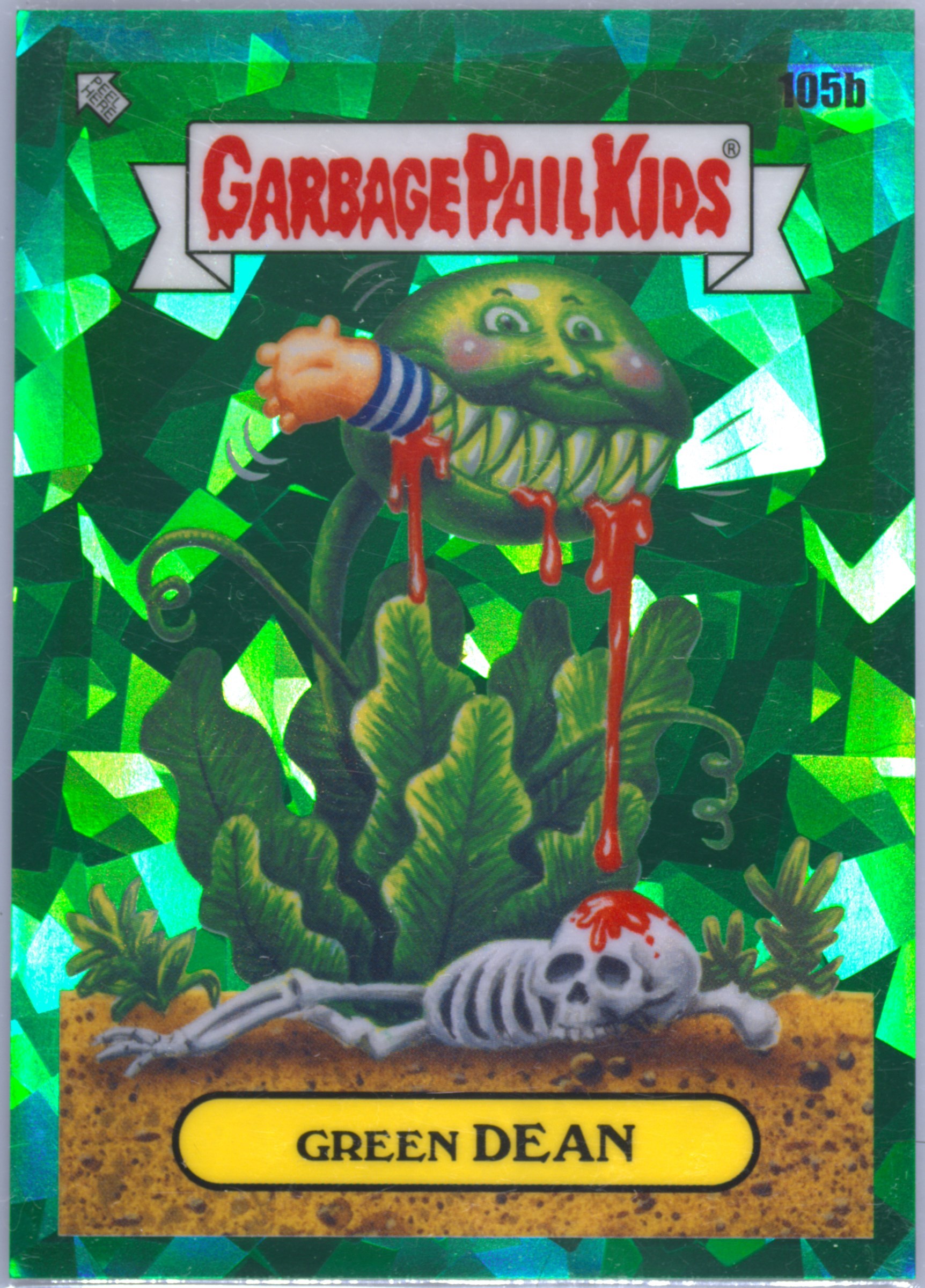 2021 Topps Garbage Pail Kids Sapphire Edition Green #105b Green Dean front