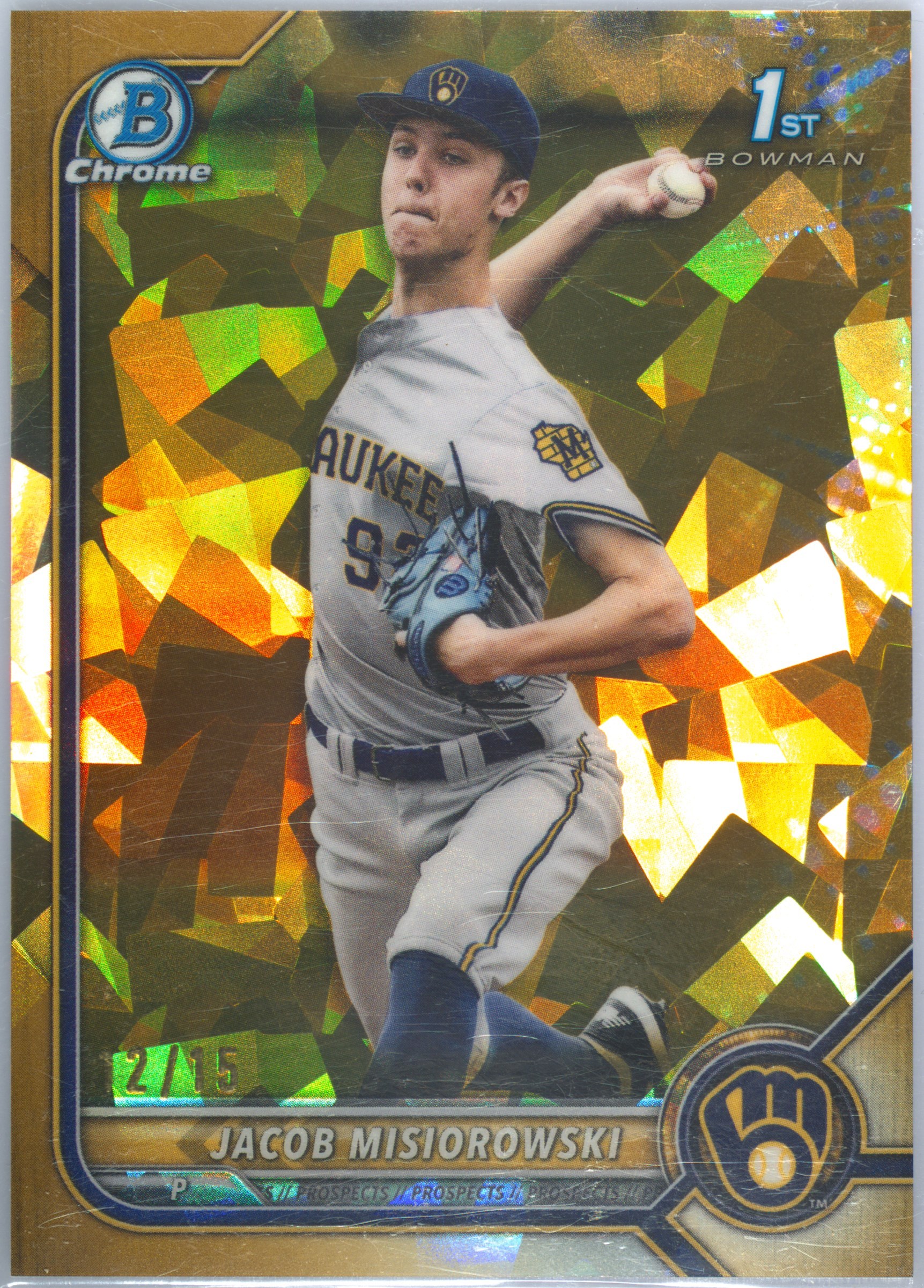 2022 Bowman Draft Chrome 1st JACOB MISIOROWSKI Black & White 
