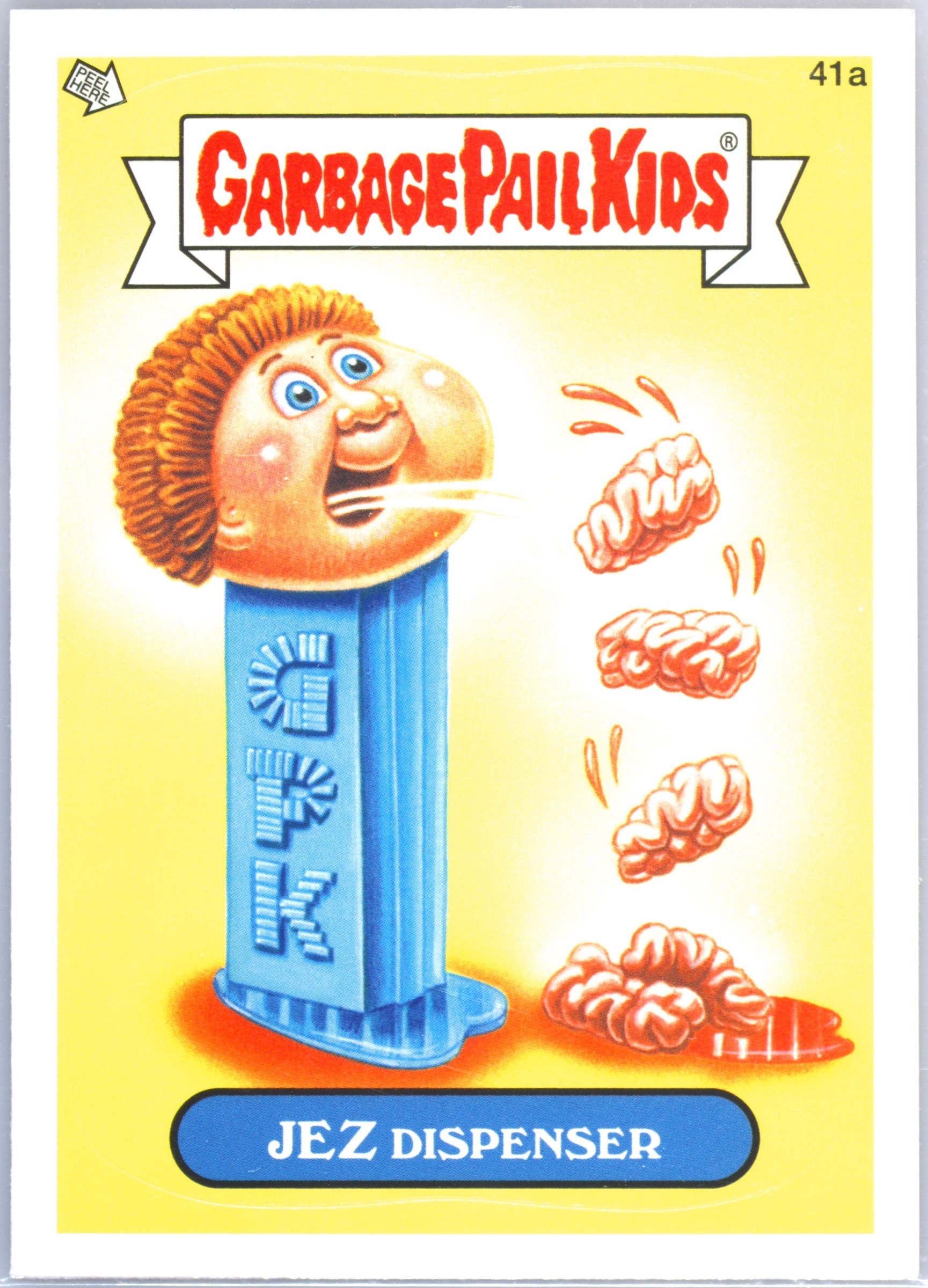 2012 Topps Garbage Pail Kids Brand New Series #41a Jez Dispenser front