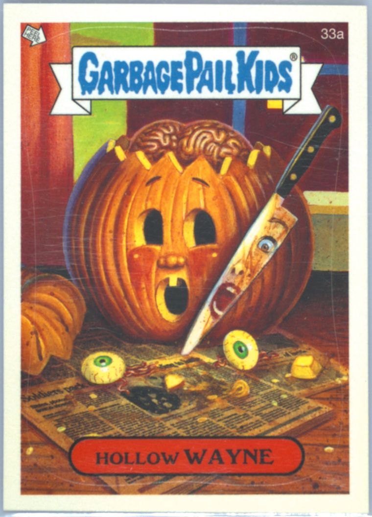 2005 Topps Garbage Pail Kids Stickers Series 4 #33a Hollow Wayne front