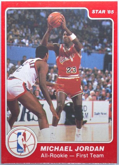 1984 1985 Star MICHAEL JORDAN RC Last 11 ROY Rookie of Year