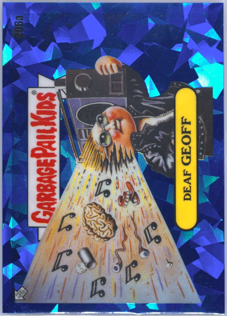 2022 Topps Garbage Pail Kids Sapphire Edition #206a Deaf Geoff front