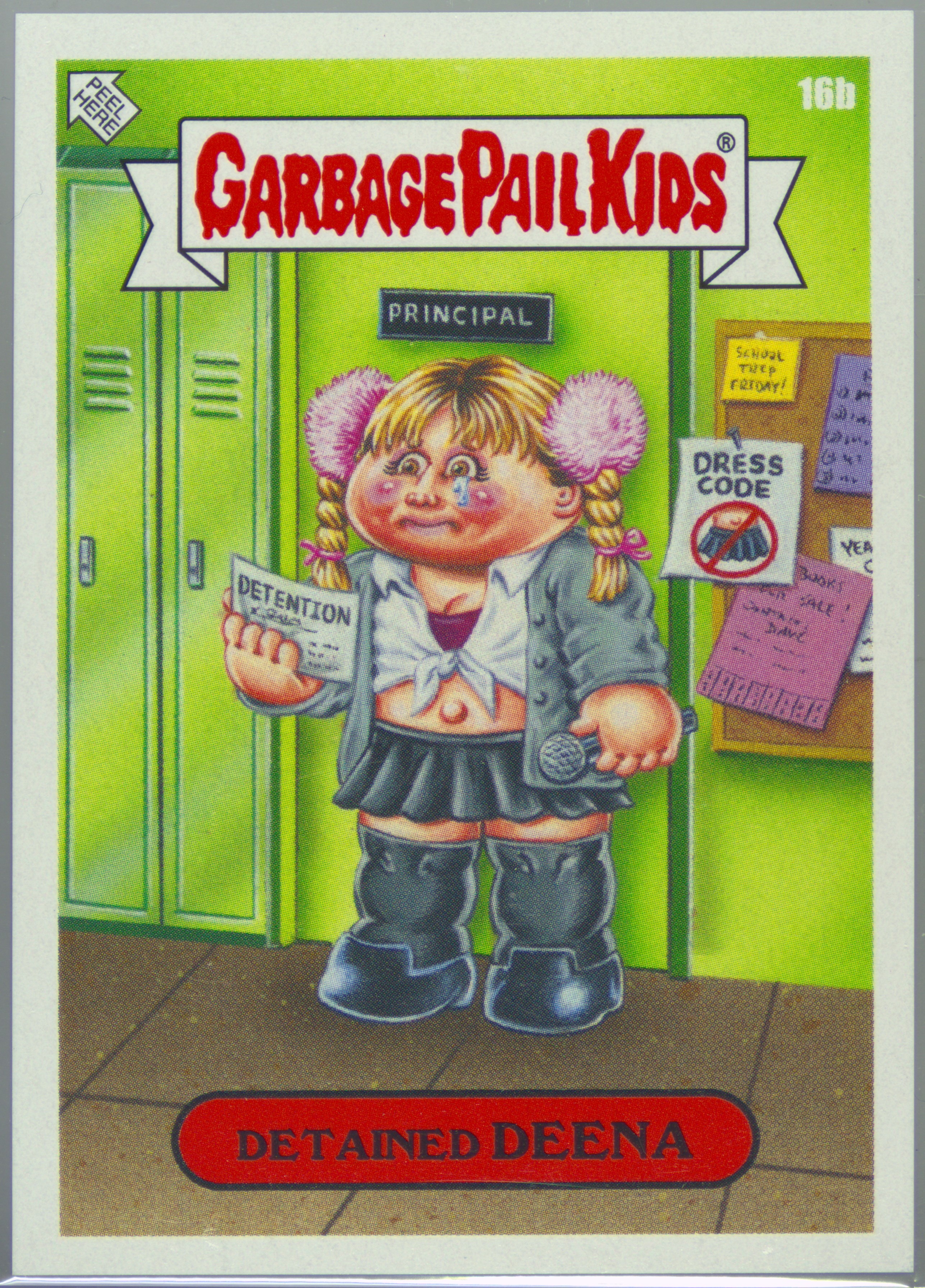 2022 Topps Garbage Pail Kids We Hate The '90s #16b Detained Deena front