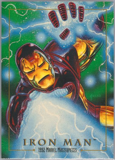 492枚限定 Marvel Masterpieces Iron Man 2022 UD Skybox Marvel Masterpieces IRON MAN Canvas Gallery