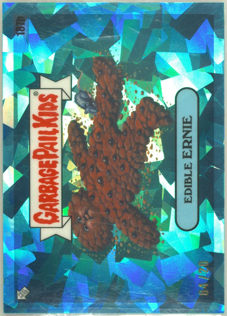 2021 Topps Garbage Pail Kids Sapphire Edition Aqua #187b Edible Ernie front