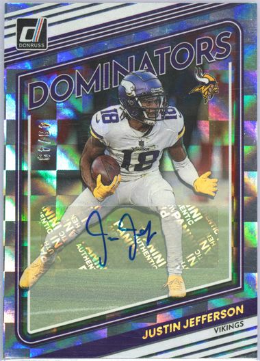 2022 Panini Donruss Optic Diamond Hands #DH-2 selling Justin Jefferson