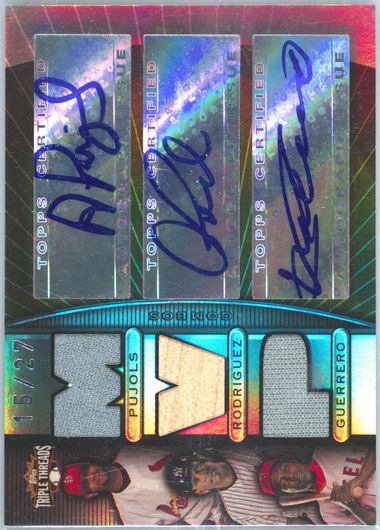 ゲームセンター・ゲームカード TROUT/OHTANI/PUJOLS RELIC COMBOS ゲームセンター・ゲームカード TROUT/OHTANI/PUJOLS RELIC