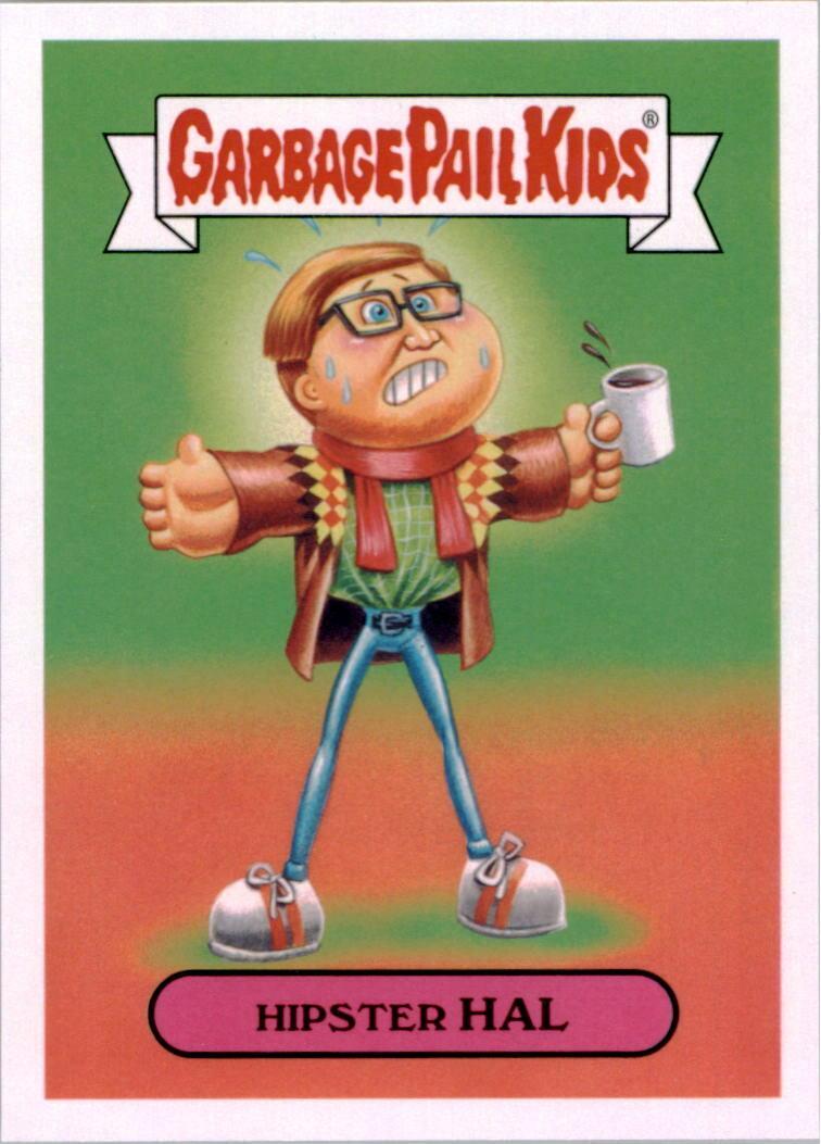 2016 Topps Garbage Pail Kids American As Apple Pie Americana Devolved #2a Hipster Hal front