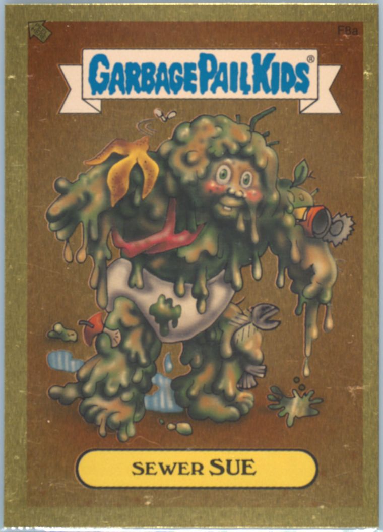 2004 Topps Garbage Pail Kids Stickers Series 2 Foil Stickers #f8a Sewer Sue front