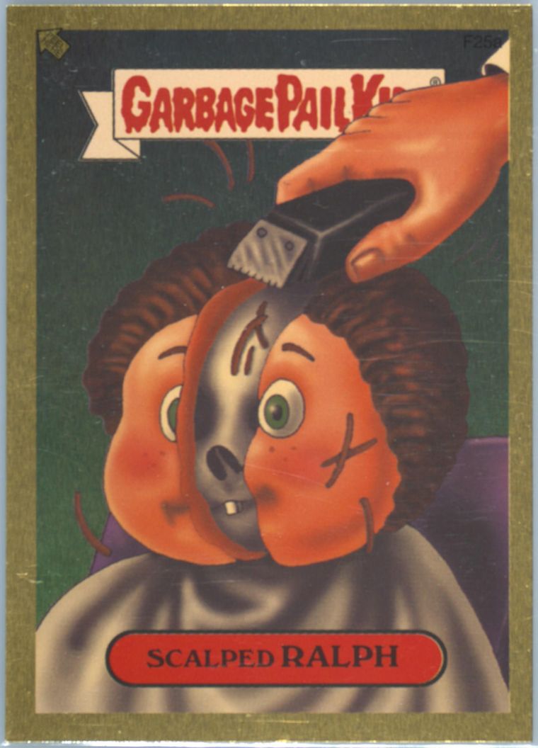 2004 Topps Garbage Pail Kids Stickers Series 2 Foil Stickers #f25a Scalped Ralph front