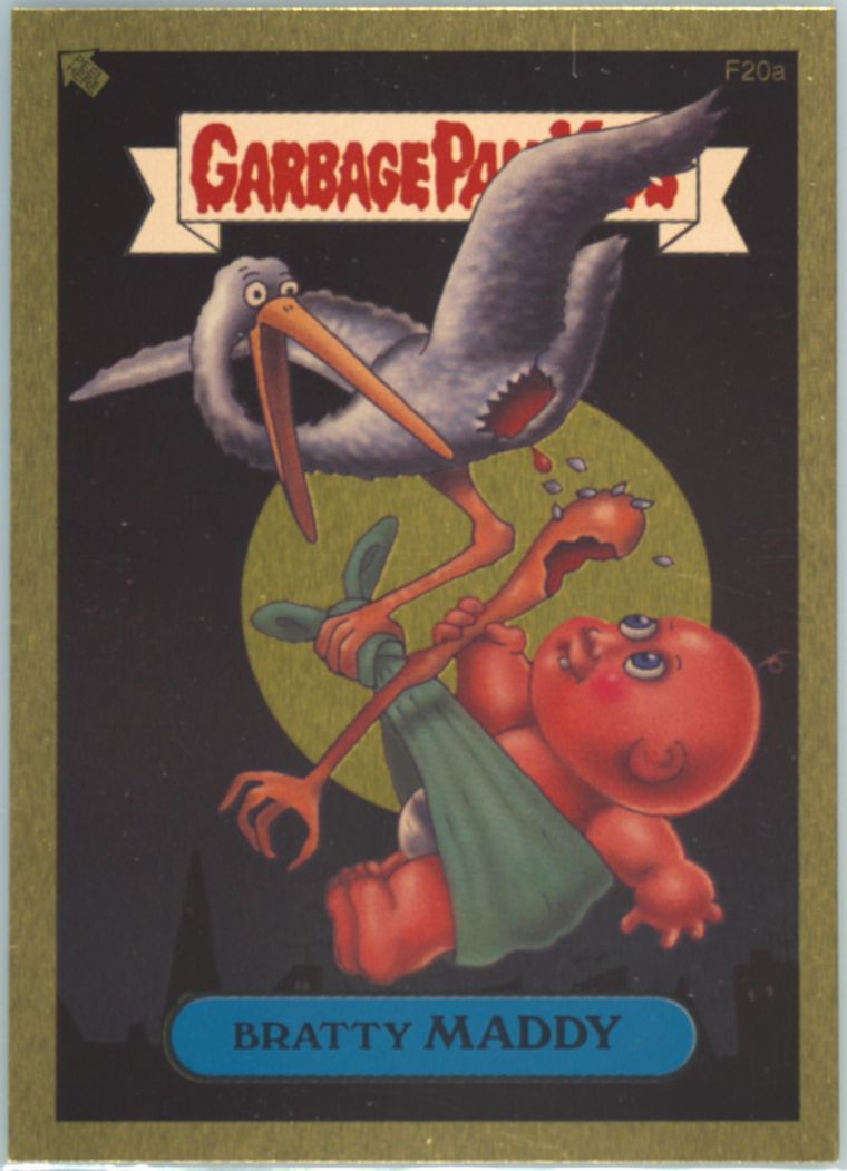 2004 Topps Garbage Pail Kids Stickers Series 2 Foil Stickers #f20a Bratty Maddy front