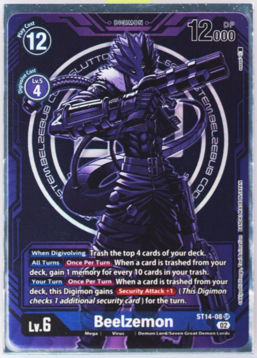 digimon beelzemon card Digimon - Beelzemon - 3-On-3 November 2023 - Top 4 - ST14-08 main image 1
