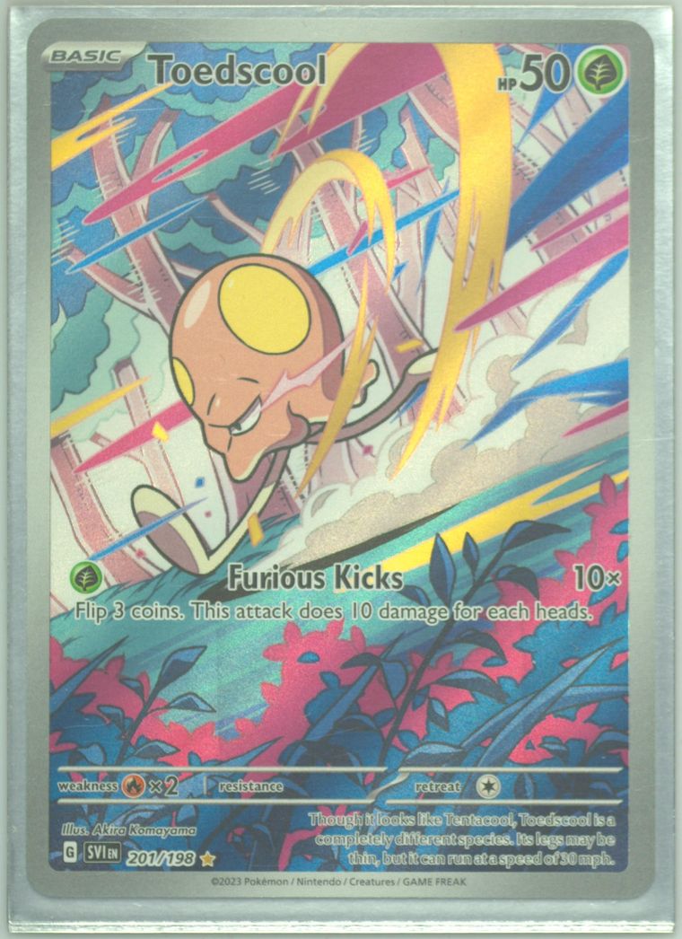 toedscool pokemon card Pokemon - Toedscool 201/198 - Scarlet & Violet - Illustrator Rare main image 1