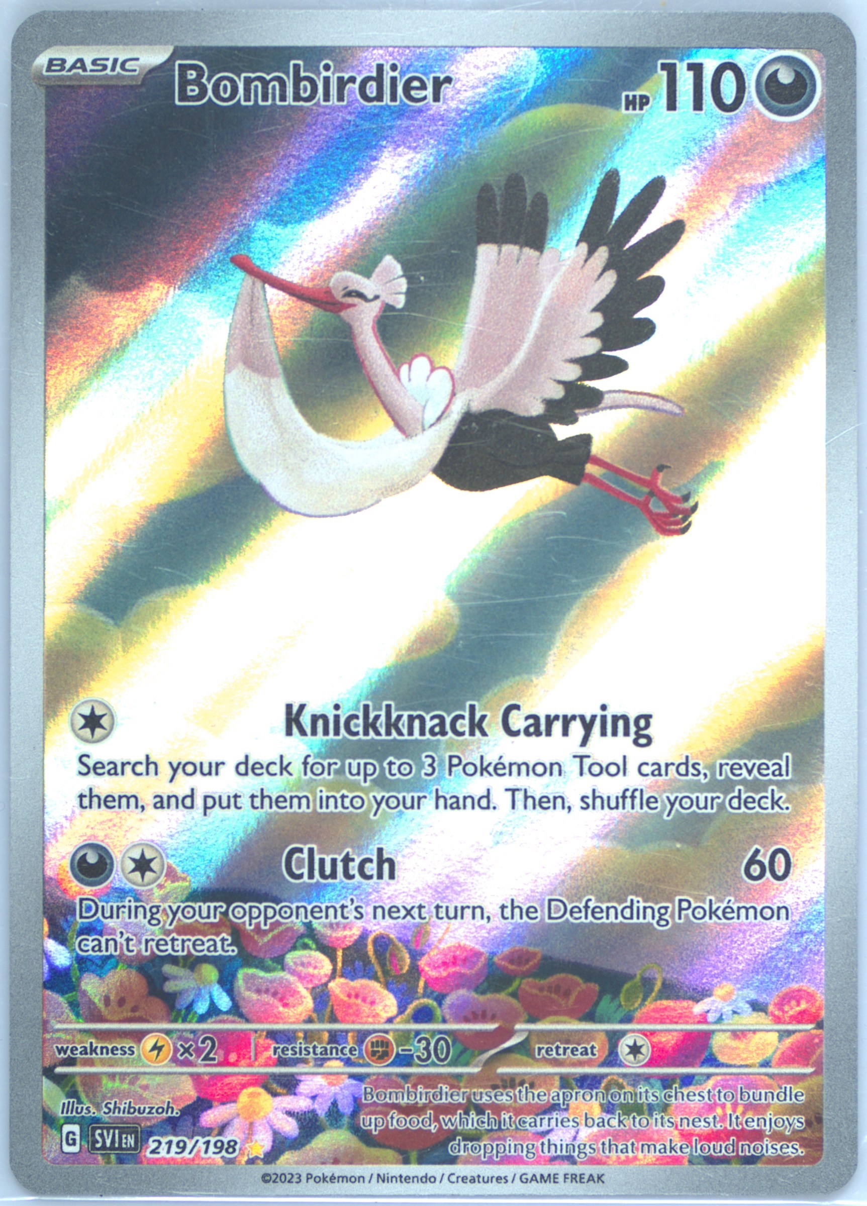 bombirdier pokemon card value Bombirdier Shiny or Non ✨ 6 IV Competitive Customizable Pokémon Scarle –  Shiny Living Dex main image 1