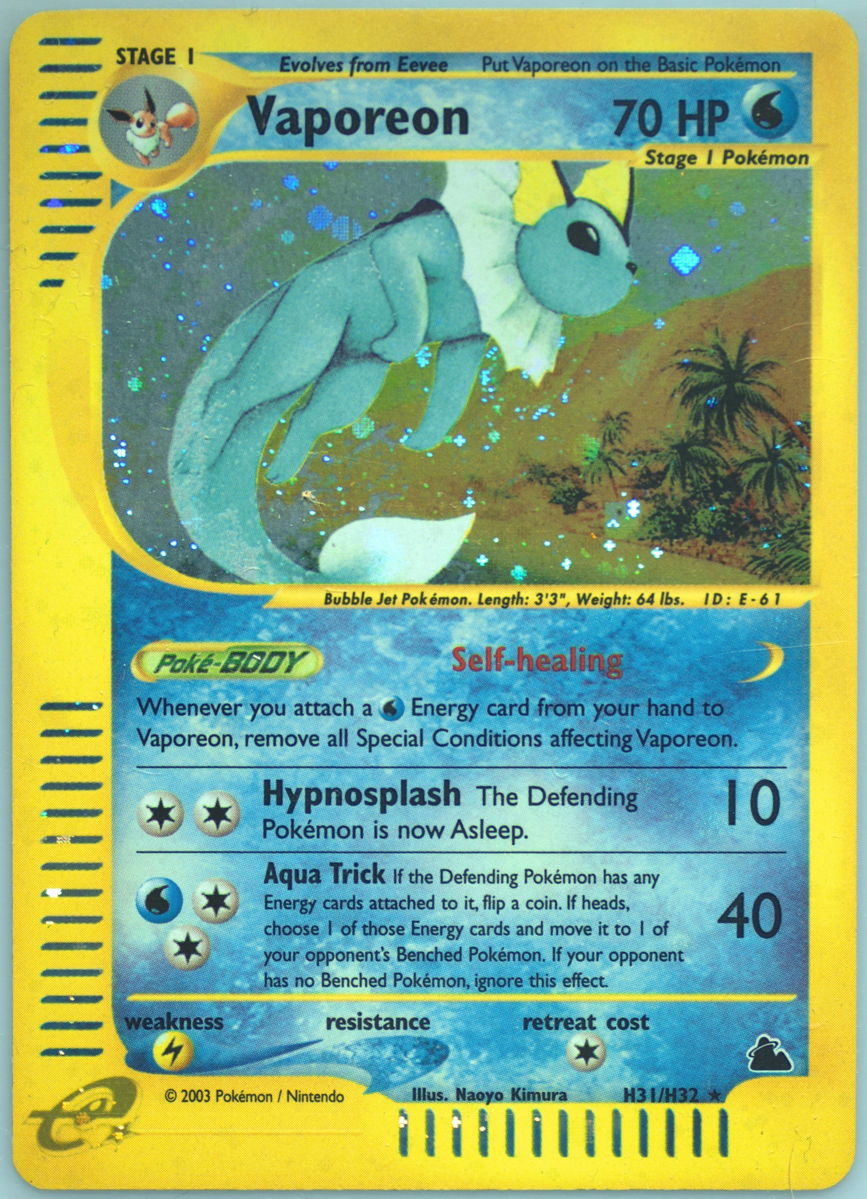 Vaporeon card photo