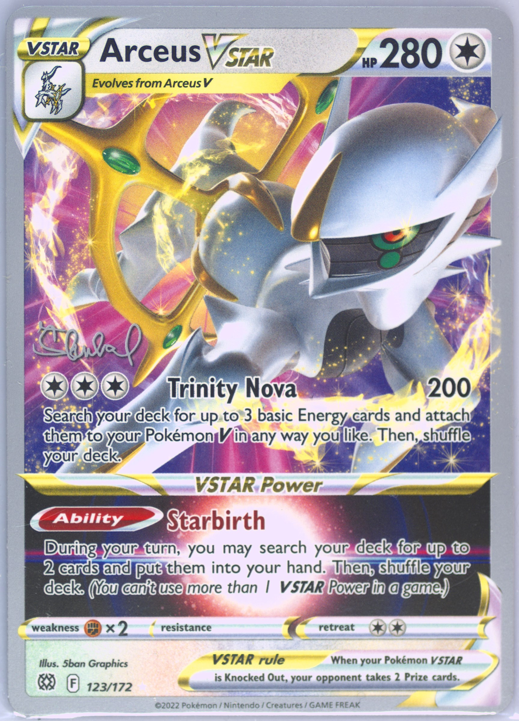 ポケモンカードゲーム 2022 Arceus VSTAR 123/172 PSA10 L Spec Details